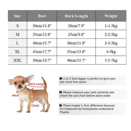 Pet Dog Coat Jacket Winter Dog Clothes for Small Dogs Puppy Vest Chihuahua Yorkie Costume Dog Clothing Outfit Pet Supplies - The Pawfect Pets